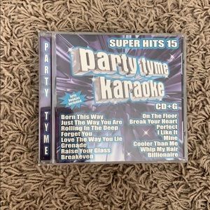 Party karaoke CD containing top hits